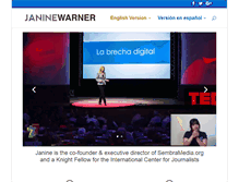 Tablet Screenshot of janinewarner.com